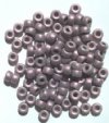 100 4x6mm Crow Beads Metallic Matte Black Pearl Pink